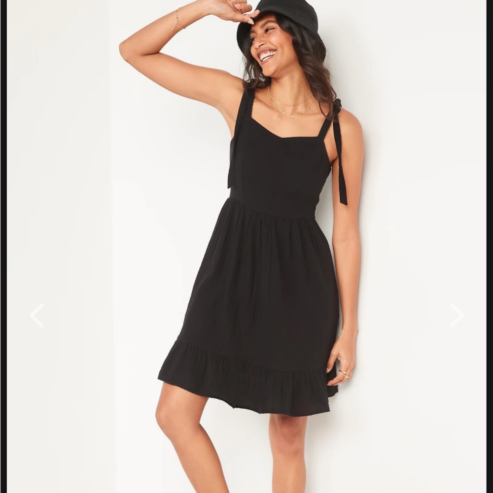 Old Navy Tie Shoulder Ruffle Dress